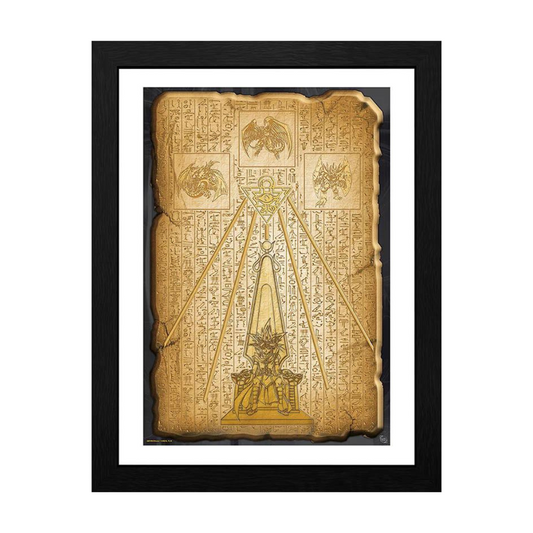 Yu-Gi-Oh! Egyptian Tablet Framed Poster 12" x 16"