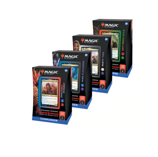 MTG - COMMANDER LEGENDS: BATTLE FOR BALDUR'S GATE - ENGLISH COMMANDER DECK - SET OF 4